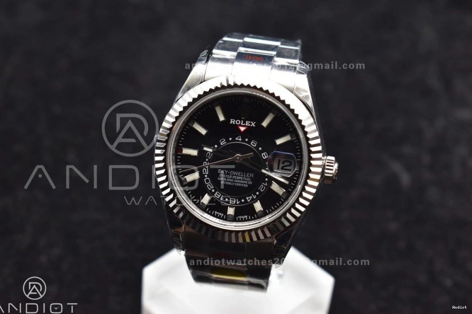 on SS A23J Black SS Oyster Edition Dial Skydweller Best Noob Bracelet 0515
